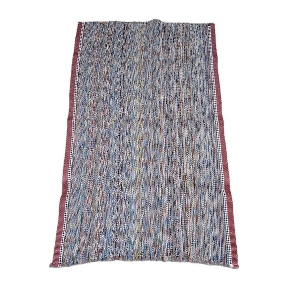 Kitchen Runner Rug Woven Brown Multi-Color 22 1/2" X 36" Reversible Washable - Picture 1 of 2